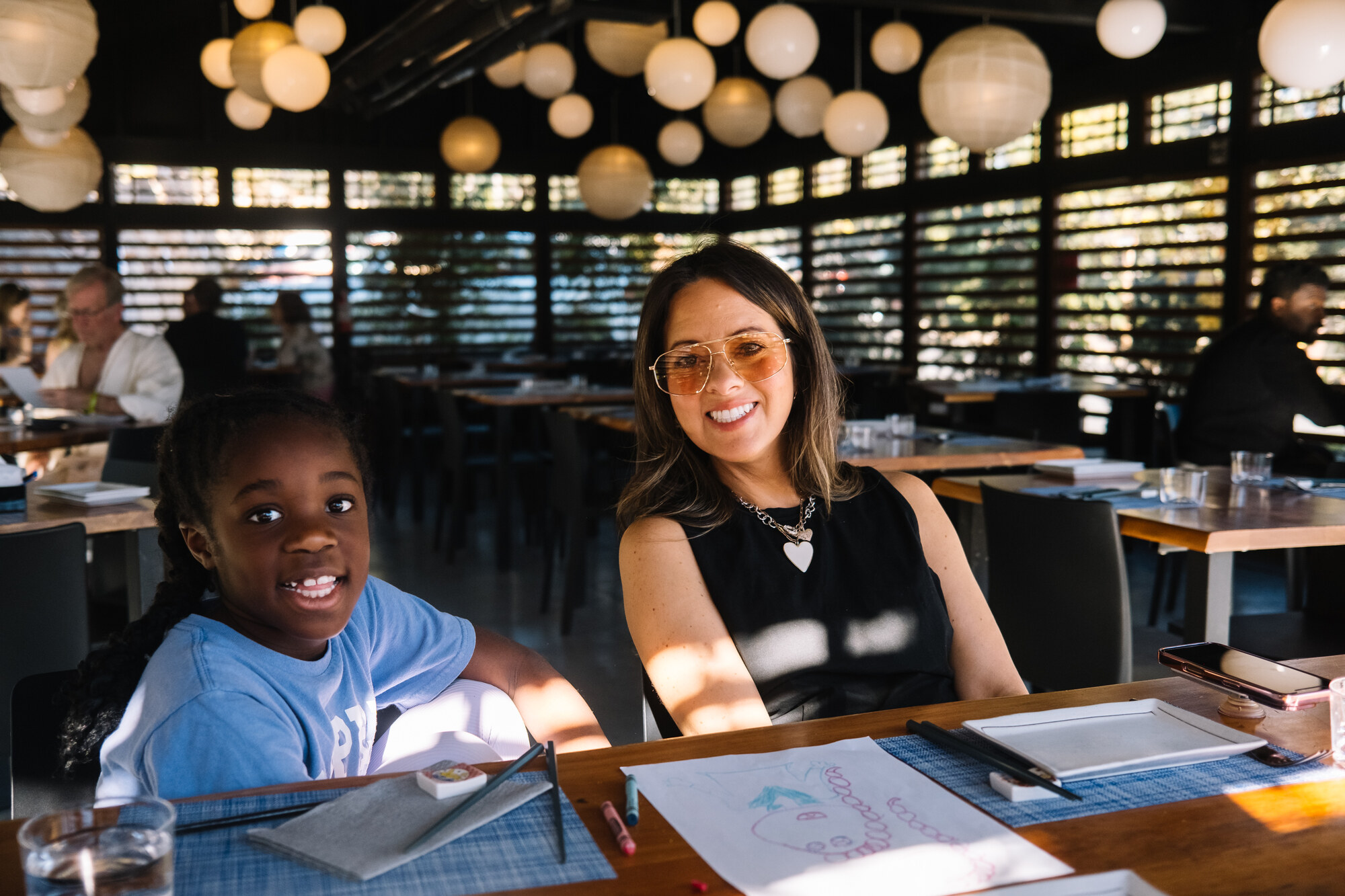 Izanami's lantern-strung dining room at Ten Thousand Waves